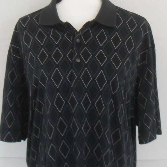 Austin Reed Blue Diamond Polo - Picture 4 of 6